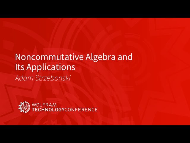 Noncommutative Algebra and Its Applications