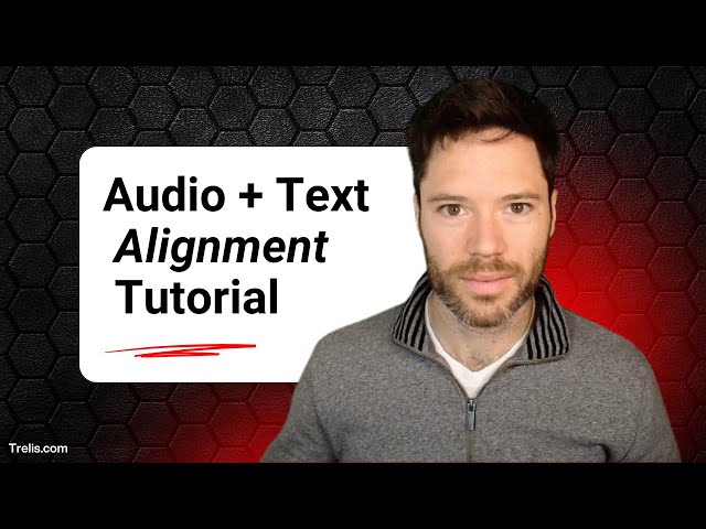 Align Audio and Text for Speech Recognition Model Training