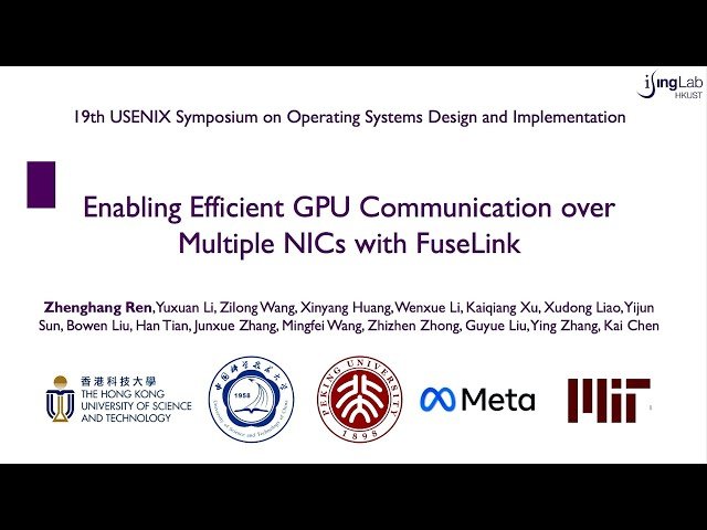 Enabling Efficient GPU Communication over Multiple NICs with FuseLink