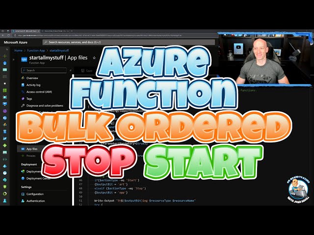 Azure Function for Bulk Resource Management - Stop and Start in Order