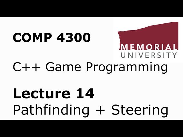 Game Programming - Pathfinding and Steering - Lecture 14