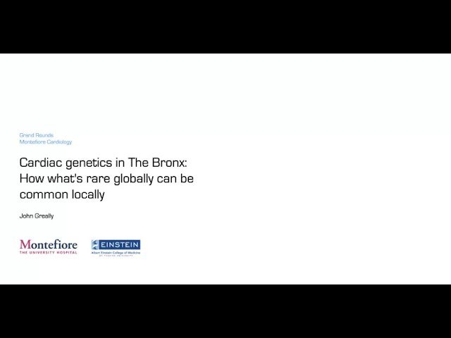 Cardiac Genetics in The Bronx: How What's Rare Globally Can Be Common Locally