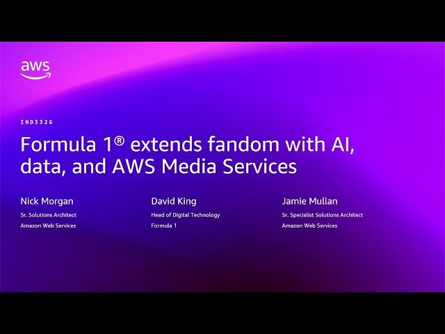 Formula 1 Extends Fandom with AI, Data, and AWS Media Services