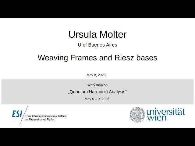 Weaving Frames and Riesz Bases in Quantum Harmonic Analysis