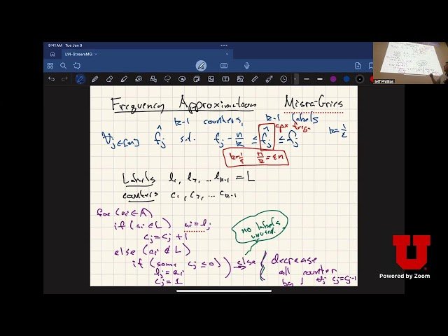 Introduction to Streaming Algorithms: Mean, Variance, and Sampling - Lecture 14