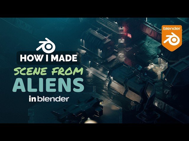 Aliens Movie Scene in Blender - 3D Modeling Process