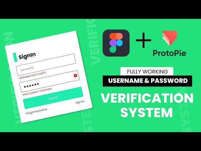 Password Validation System Prototype Using Figma and Protopie - 2023