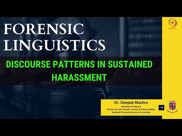 Discourse Patterns in Sustained Harassment