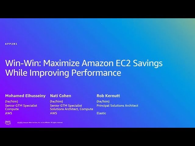 Win-Win - Maximize Amazon EC2 Savings While Improving Performance