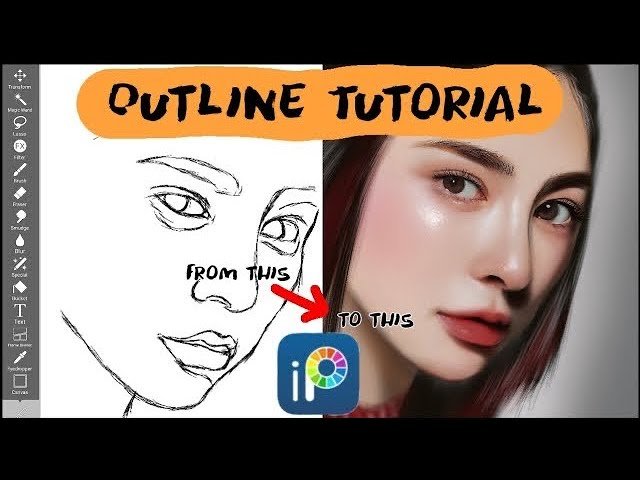 Outline Tutorial for Digital Art in IbisPaint