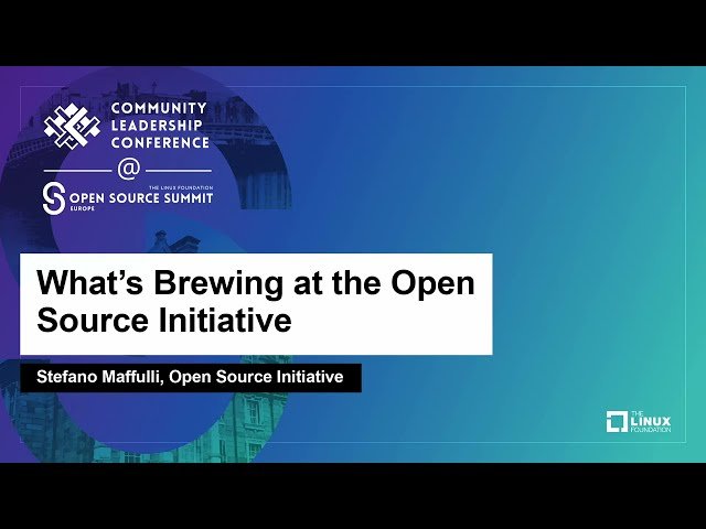 What's Brewing at the Open Source Initiative
