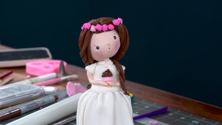 Sweet Little Girl Cake Topper