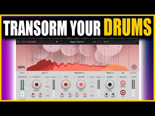 The Easiest Way To Make Drums Sound HUGE - Mix DRUMS by Arturia