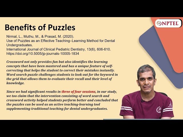 Benefits of Puzzle Games - Week 1 Lecture 7