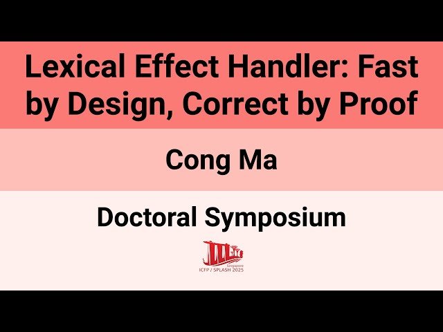 Lexical Effect Handlers - Fast by Design, Correct by Proof