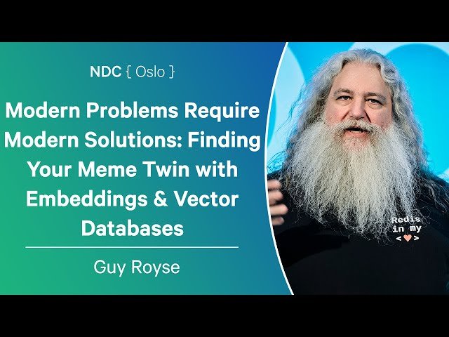 Modern Problems Require Modern Solutions - Finding Your Meme Twin with Embeddings and Vector Databases