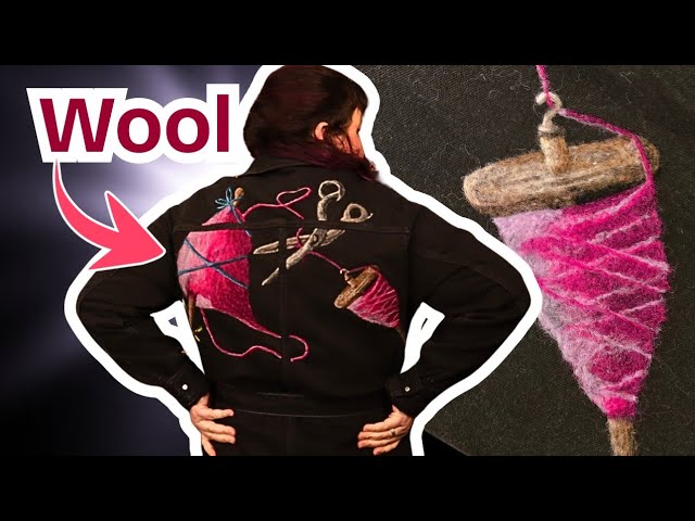 Upcycling a Thrifted Jacket With Needle Felting