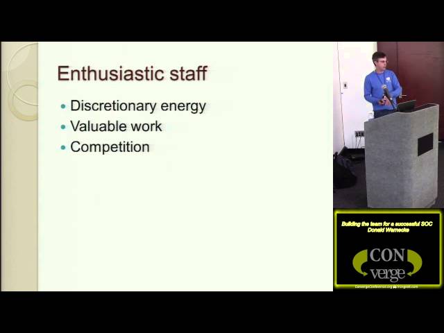 Building the Team for a Successful SOC