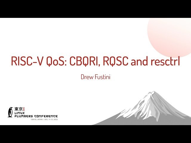 RISC-V QoS - CBQRI, RQSC and resctrl