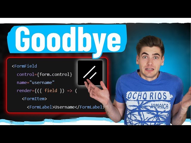 I Will Never Use Shadcn Form Components Again - Building Reusable Forms with React Hook Form and TanStack Form
