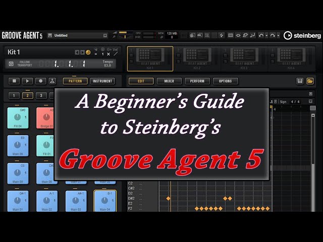 Beginner's Guide to Using Groove Agent 5 - MIDI Pattern Loading and Editing