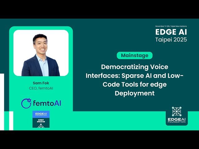 Democratizing Voice Interfaces - Sparse AI and Low-Code Tools for Edge Deployment