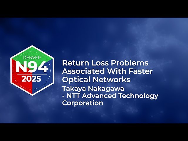Return Loss Problems Associated with Faster Optical Networks