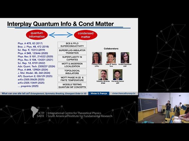 What Can One Site Tell Us? Entanglement, Symmetry Breaking, and Emergent Order in 1D Systems