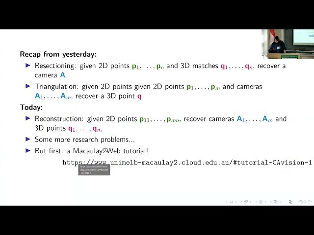 Commutative-Algebraic Vision - Part 2