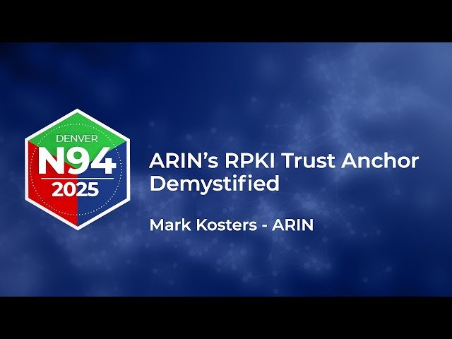 ARIN's RPKI Trust Anchor Demystified