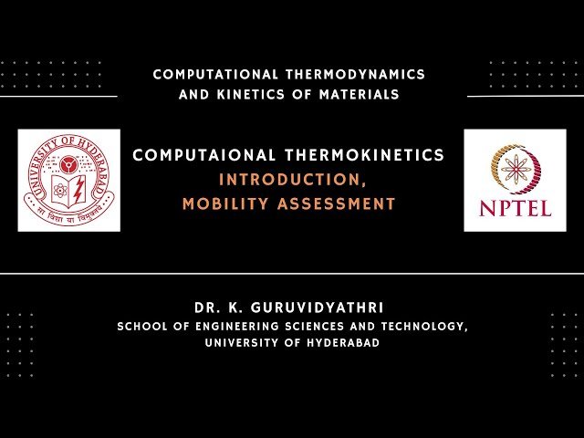 Computational Thermokinetics - Introduction and Mobility Assessment