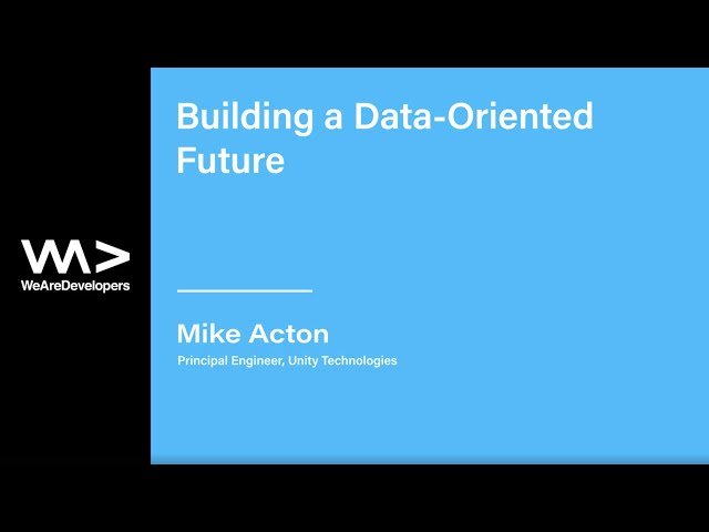 Building a Data-Oriented Future