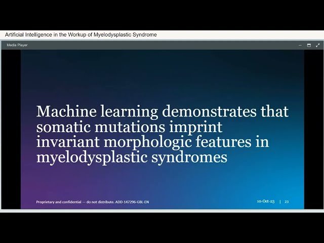 Artificial Intelligence in the Workup of Myelodysplastic Syndrome