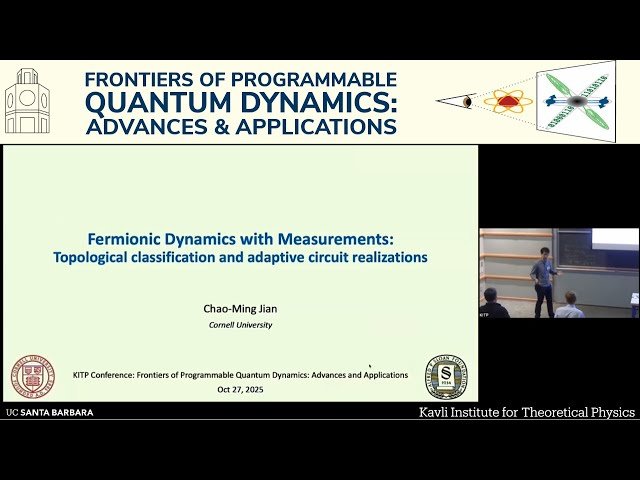 Fermionic Dynamics with Measurements - Topological Classification