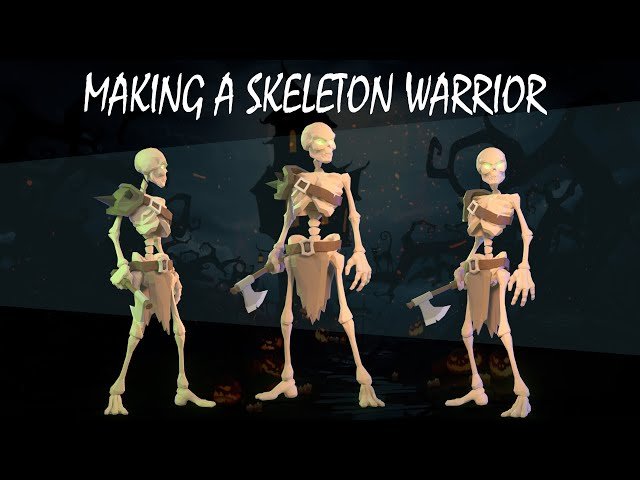 Creating an Awesome Low Poly Skeleton Warrior in Blender