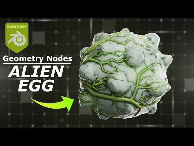 Make an Alien Egg - Powerful Geometry Nodes Tutorial for Beginners