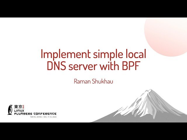 Implement Simple Local DNS Server with BPF