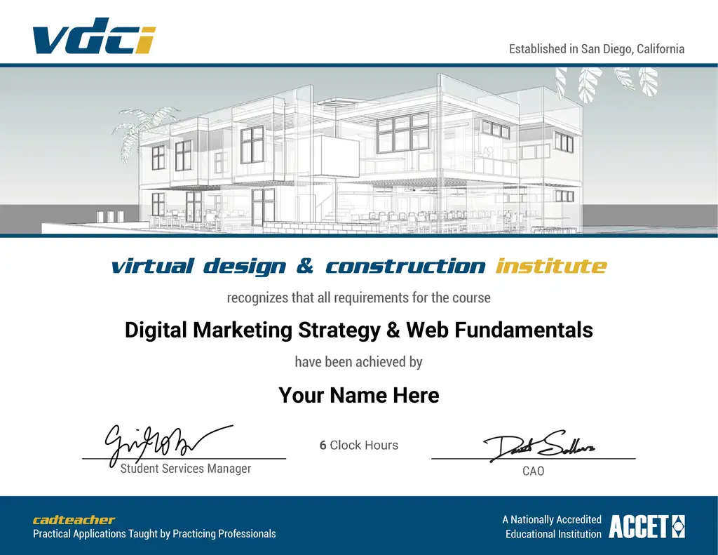 Digital Marketing Strategy & Web Fundamentals Online