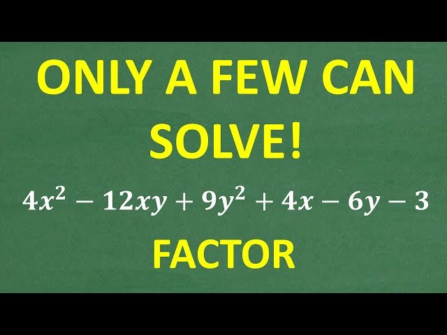 Factoring Polynomials by Grouping - Advanced Algebra Challenge