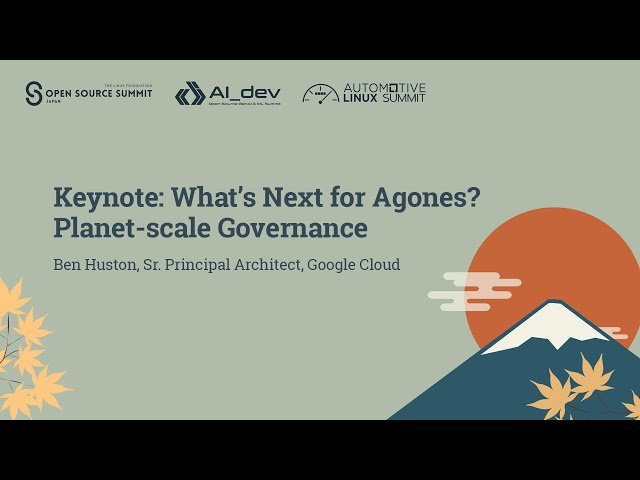 What's Next for Agones? Planet-scale Governance
