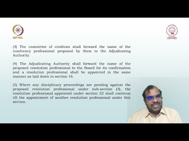 Committee of Creditors - Appointment, Meetings, and Voting Procedures - Part 3