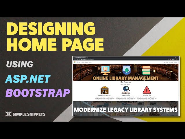 Designing Static Homepage in ASP.NET with Bootstrap Styling - Dynamic Web Development Course