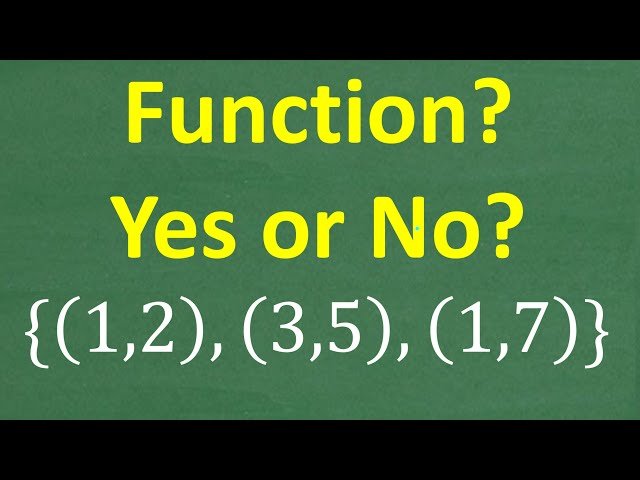 Is This a Function? How to Identify a Function Using Points on the Graph
