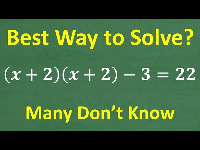 Free Video: Best Way to Solve Quadratic Equations from TabletClass Math ...