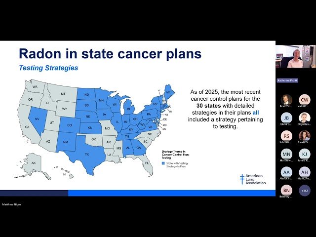 Radon in State Cancer Control Plans
