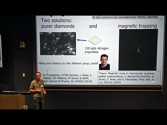Levitating Nanodiamonds Towards a Test of the Quantum Nature of Gravity