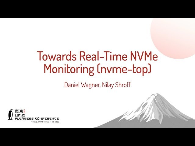 Towards Real-Time NVMe Monitoring - nvme-top