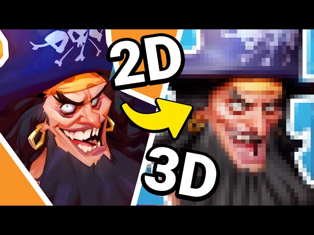 2D to 3D - Turning Blackbeard From One Piece Into a 3D Model
