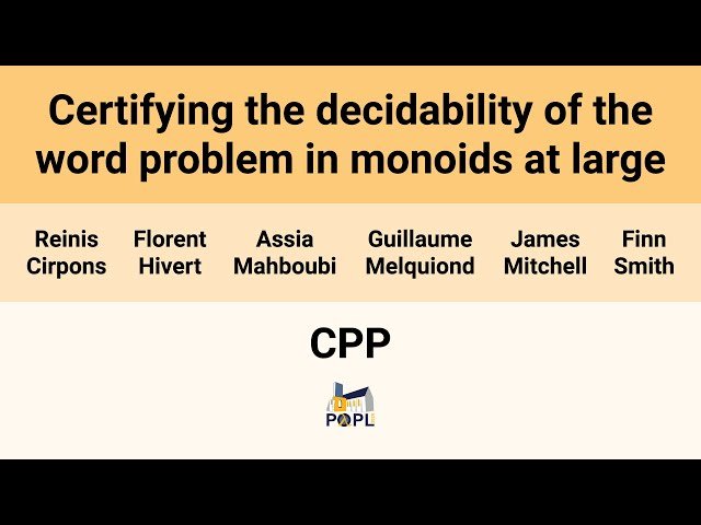 Certifying the Decidability of the Word Problem in Monoids at Large
