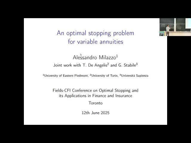 An Optimal Stopping Problem for Variable Annuities
